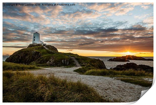  Twr Mawr Lighthouse   Llanddwyn Island Print by Pete Lawless