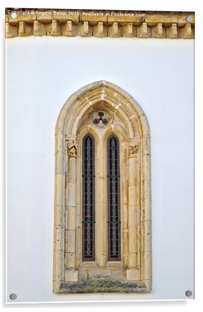 Window of a medieval cathedral  Acrylic by Angelo DeVal