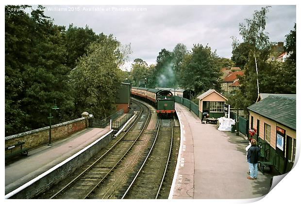 Train Arriving at Pickering Station Print by Paul Williams