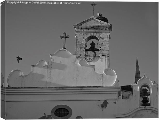 Faro old town portal Arco da Vila. Portugal  Canvas Print by Angelo DeVal