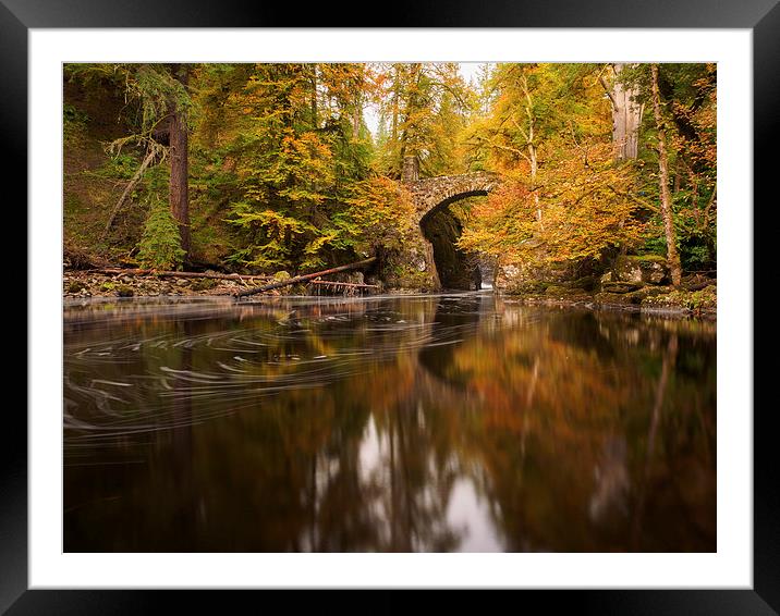Serenity in Autumn Framed Mounted Print by Tommy Dickson