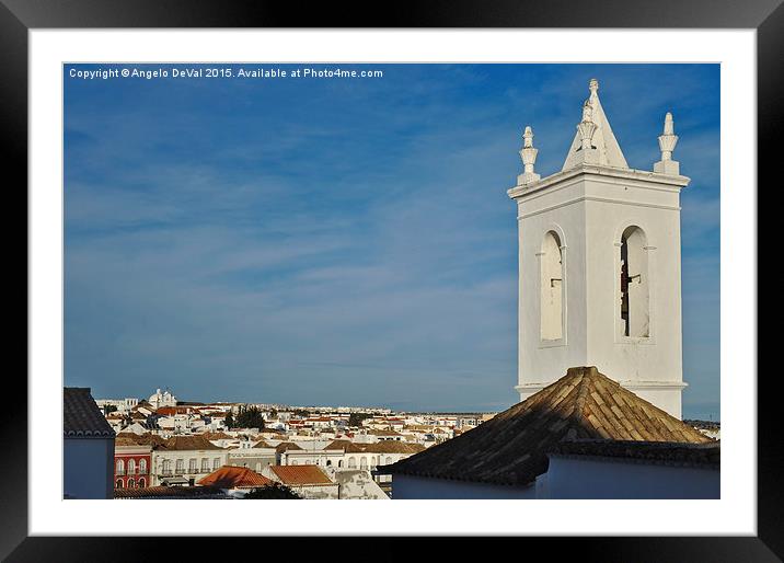 Overview of Tavira City Framed Mounted Print by Angelo DeVal