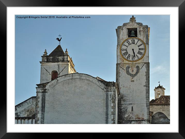 Church of Saint Mary in Tavira Framed Mounted Print by Angelo DeVal