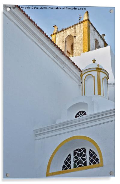 Church of Santiago in Tavira Acrylic by Angelo DeVal
