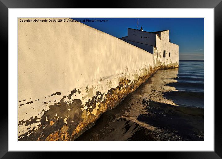 Wall of the Old Tidal Mill Framed Mounted Print by Angelo DeVal