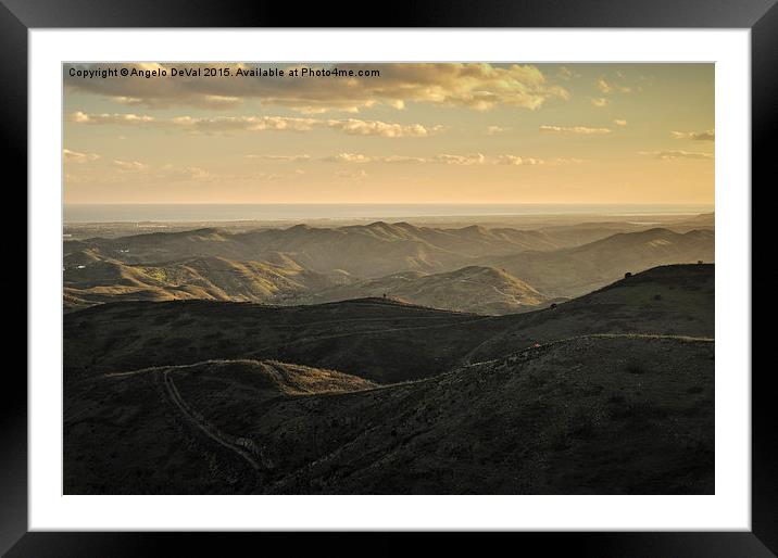 Rolling Mountain  Framed Mounted Print by Angelo DeVal