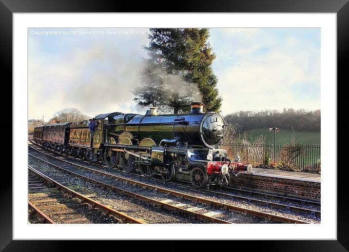 Newspaper Train-Severn Valley Railway  Framed Mounted Print by Paul Williams