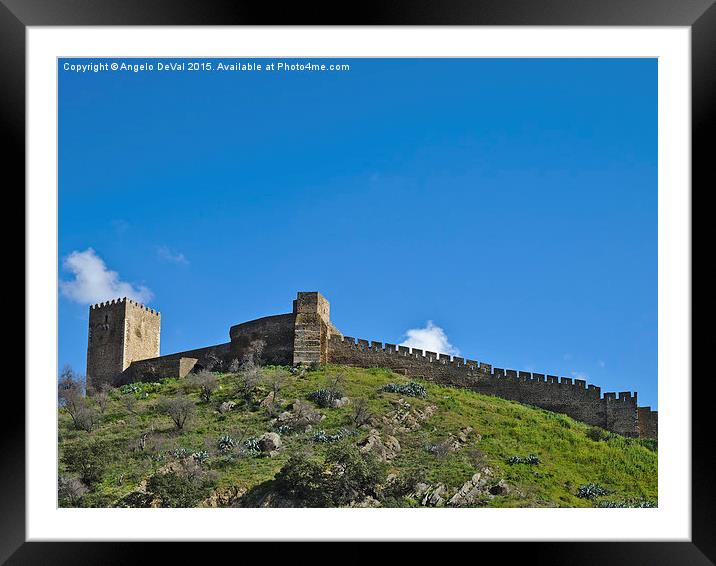 Timeless Fortress of Alentejo - Mertola Framed Mounted Print by Angelo DeVal