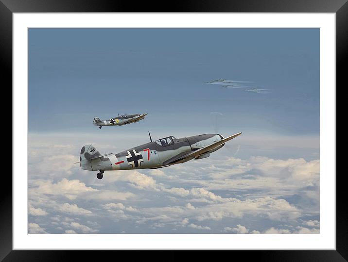 Bf 109-G 'Honour the Threat' Framed Mounted Print by Pat Speirs