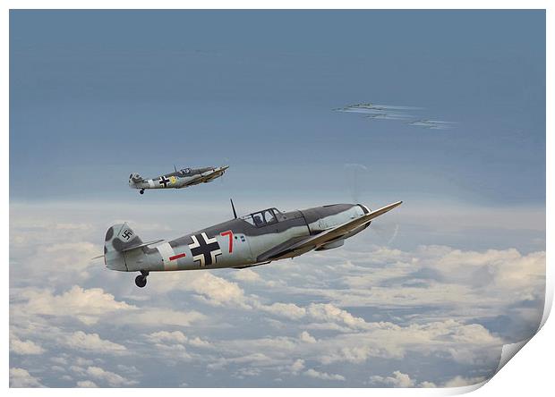 Bf 109-G 'Honour the Threat' Print by Pat Speirs