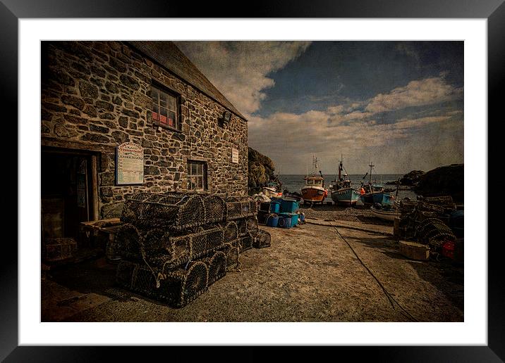  Cadgwith cove Cornwall Framed Mounted Print by Eddie John