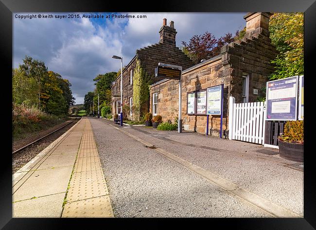  Egton Bridge Railway Station Framed Print by keith sayer