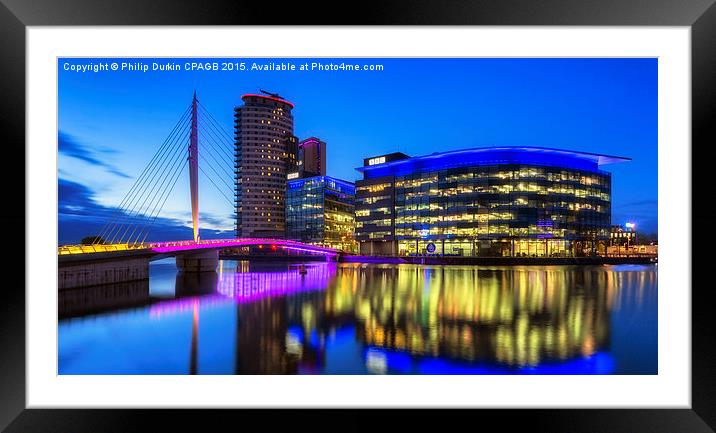 BBC Media City UK Framed Mounted Print by Phil Durkin DPAGB BPE4