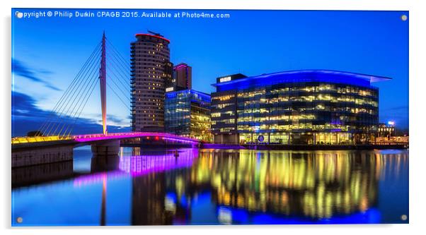 BBC Media City UK Acrylic by Phil Durkin DPAGB BPE4