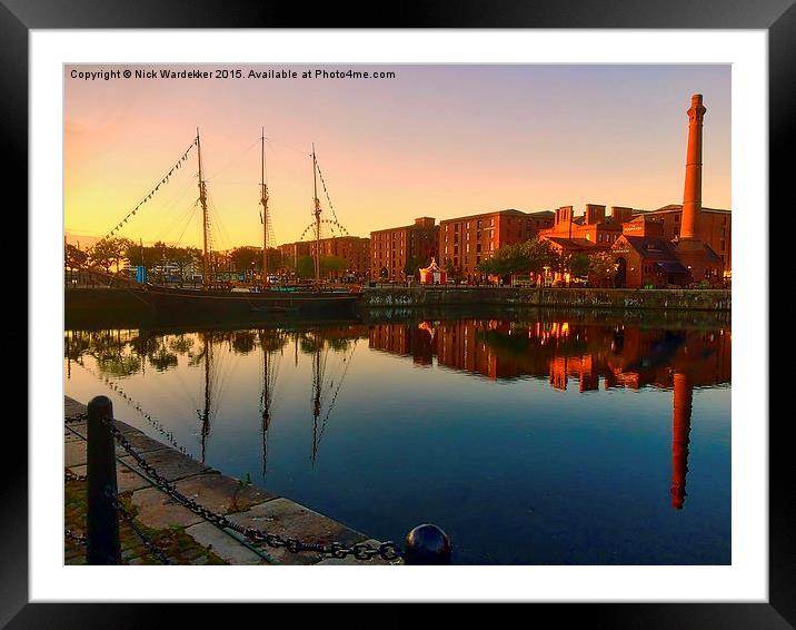  Reflections of Liverpool Framed Mounted Print by Nick Wardekker