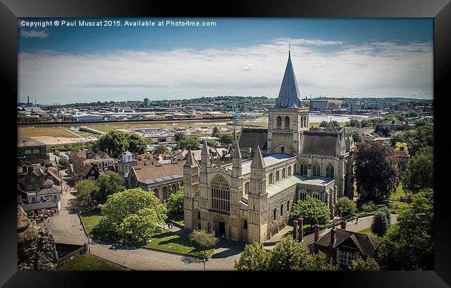  Rochester Cathedral  Framed Print by Paul Muscat