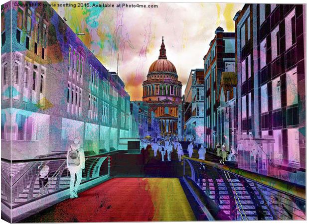  St Paul's Cathedral  Canvas Print by sylvia scotting