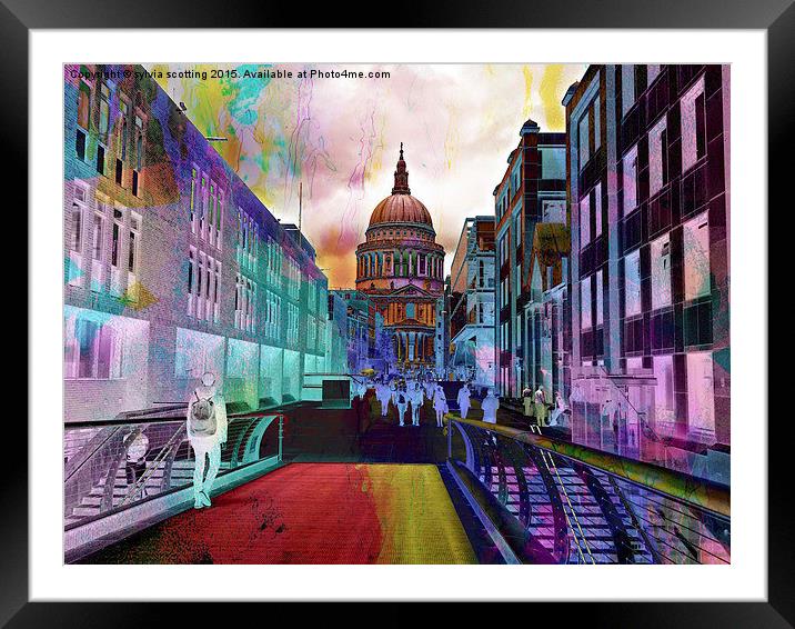  St Paul's Cathedral  Framed Mounted Print by sylvia scotting