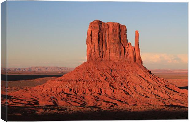One of the Mittens - Monument Valley AZ Canvas Print by Chris Pickett