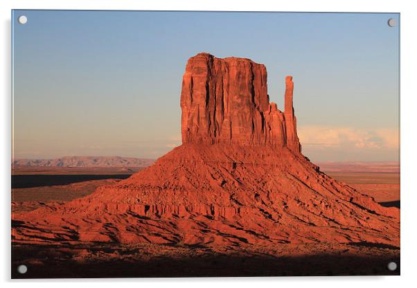 One of the Mittens - Monument Valley AZ Acrylic by Chris Pickett