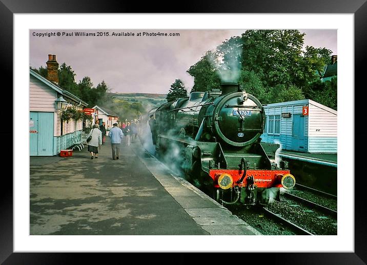  44767 at Grosmont Framed Mounted Print by Paul Williams