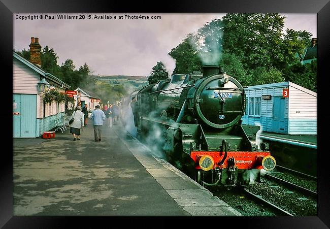  44767 at Grosmont Framed Print by Paul Williams
