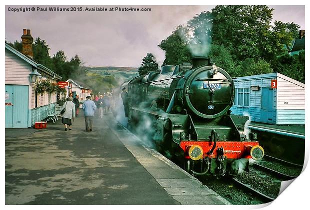  44767 at Grosmont Print by Paul Williams