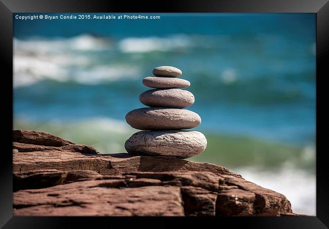  Stacking Life Framed Print by Bryan Condie