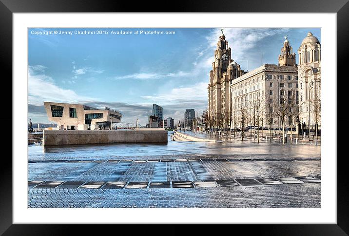 Liverpool  Framed Mounted Print by Jenny Challinor 