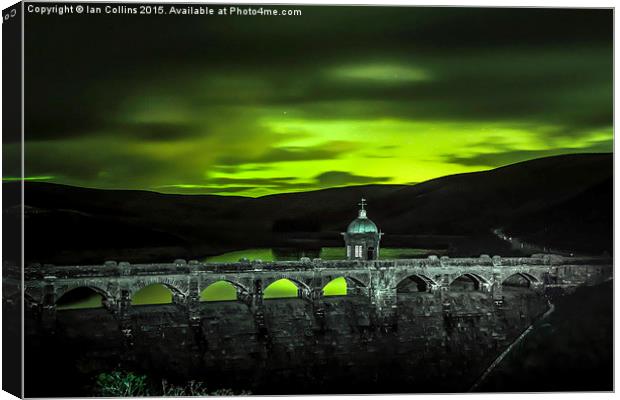  Elan Valley Auroral Reflections Canvas Print by Ian Collins