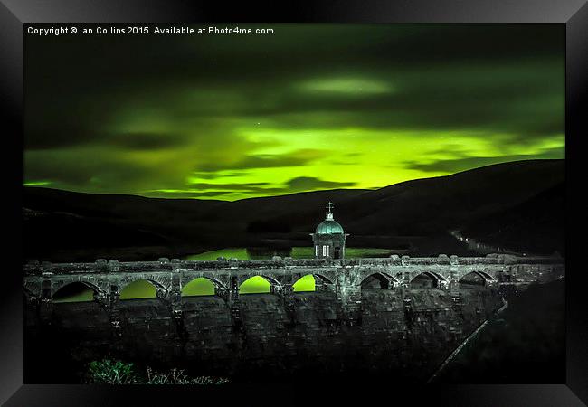  Elan Valley Auroral Reflections Framed Print by Ian Collins
