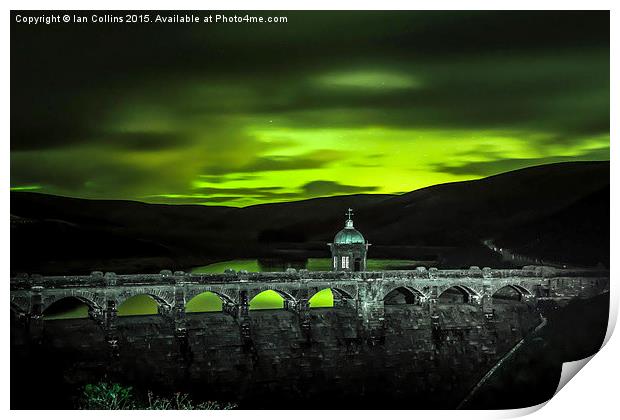  Elan Valley Auroral Reflections Print by Ian Collins