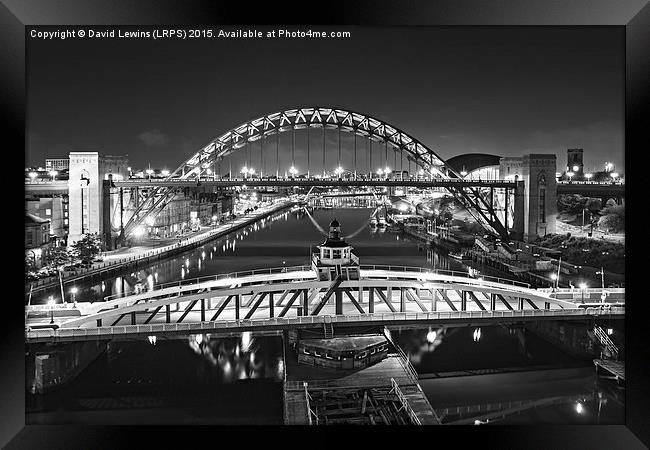 Tyne Bridge Newcastle Framed Print by David Lewins (LRPS)