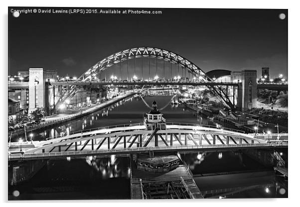 Tyne Bridge Newcastle Acrylic by David Lewins (LRPS)