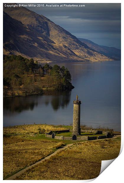  Glenfinnan Monument Print by Alex Millar