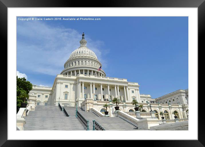  Capitol Hill Framed Mounted Print by Claire Castelli