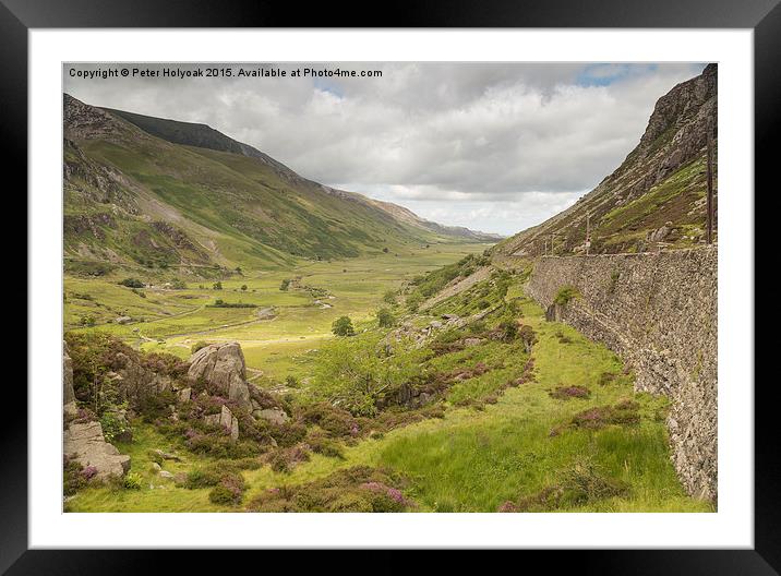 Beautiful Valley Framed Mounted Print by Pete Holyoak