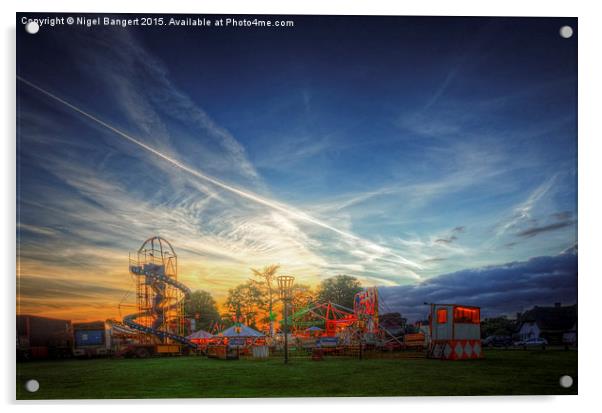  Fairground Attraction Acrylic by Nigel Bangert