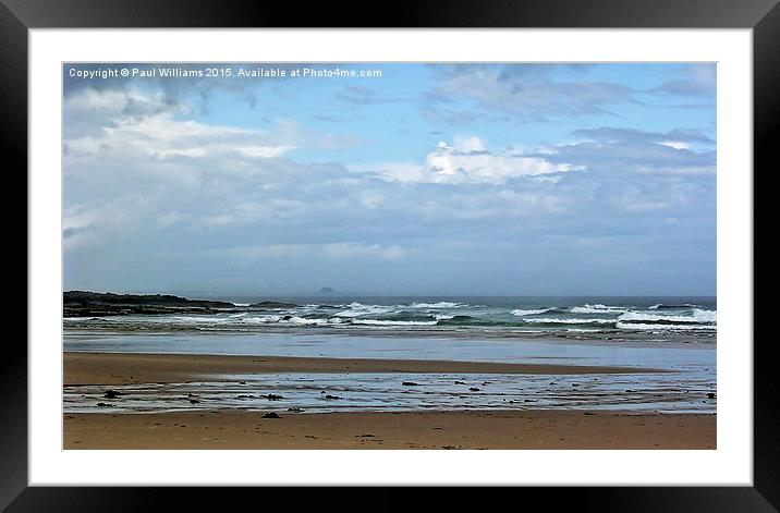  Bamburgh Beach Framed Mounted Print by Paul Williams
