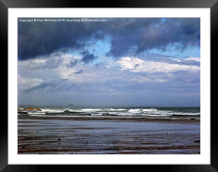  Bamburgh Beach 2 Framed Mounted Print by Paul Williams