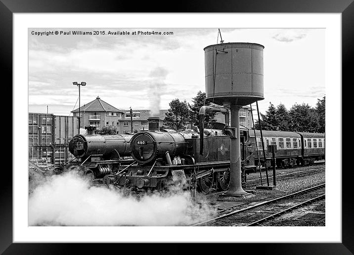 Ready to Go (monochrome) Framed Mounted Print by Paul Williams