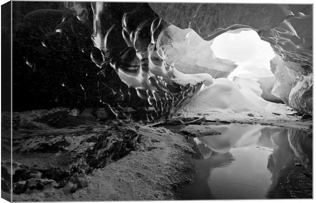 Ice cave Canvas Print by David Howes