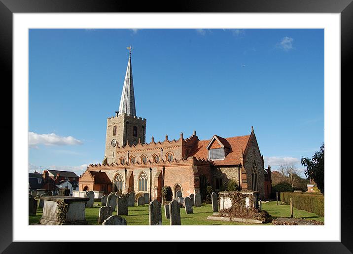 St Mary's Church, Great Baddow Framed Mounted Print by Matt Curties