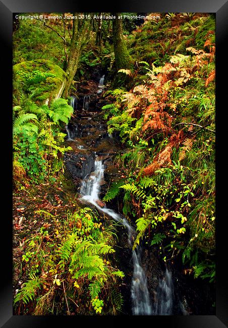  Mountain stream Framed Print by Lawson Jones