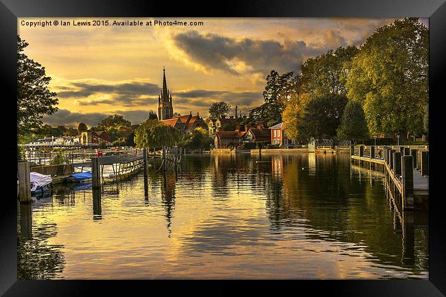 Marlow Late Afternoon Framed Print by Ian Lewis