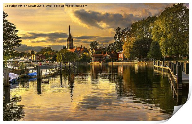 Marlow Late Afternoon Print by Ian Lewis