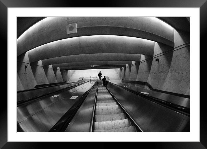 Subway Framed Mounted Print by Jean-François Dupuis
