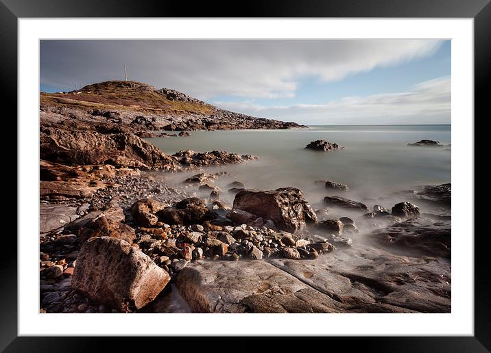  Limeslade Bay and Tut Hill headland Framed Mounted Print by Leighton Collins