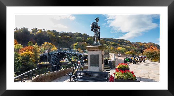  Ironbridge Memorial Shropshire Framed Mounted Print by paul lewis