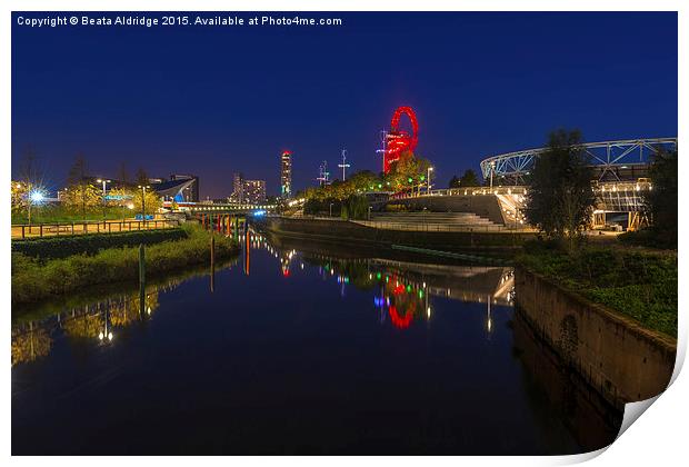  Olympic park Print by Beata Aldridge